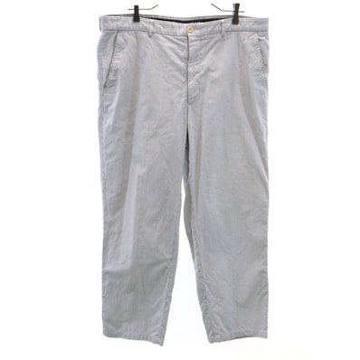 ARMANI COLLEZIONI アルマーニコレッツォーニ ストライプ ロングパンツ w39 ブルー系 ビッグサイズ