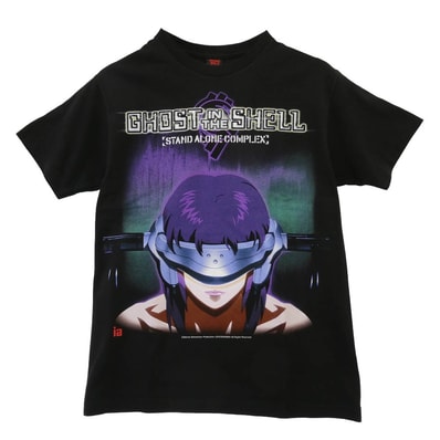 GEEKS RULE x Infinite Archives x 攻殻機動隊 STAND ALONE COMPLEX SILKSCREEN PRINTING T SHIRT シルクスクリーン プリント 半袖 Tシャツ ブラック系 M【美品】【中古】