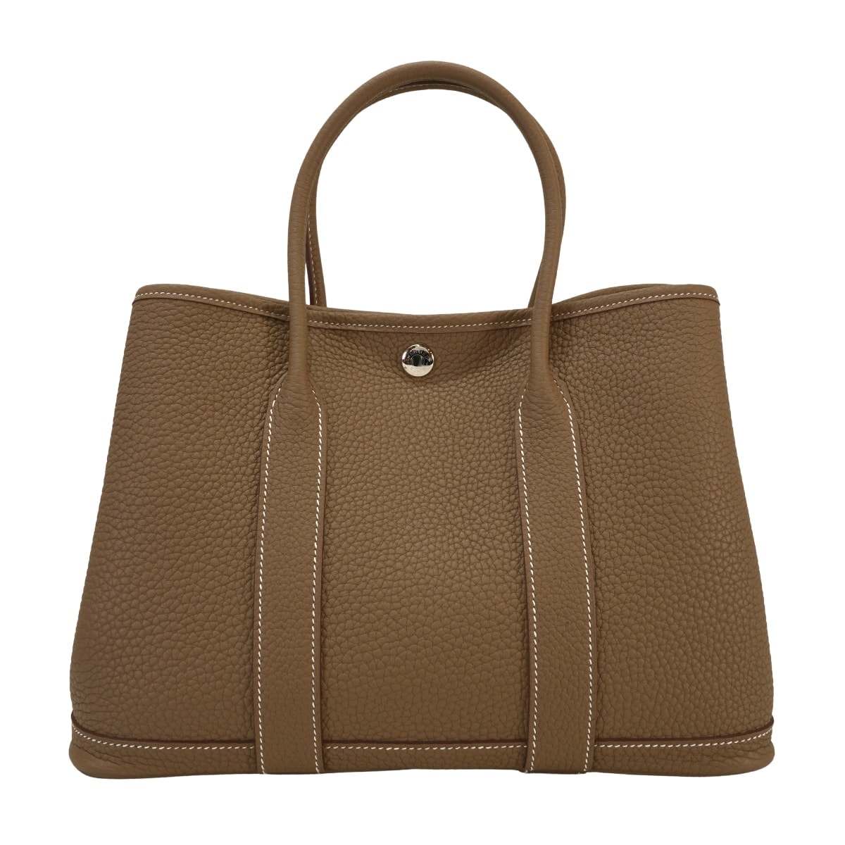 【恵比寿明治通り店】HERMES エルメス トートバッグ ガーデンパーティ 30 TPM オールレザー エトープ (エトゥープ) ネゴンダ シルバー金具 K刻印 新品未使用