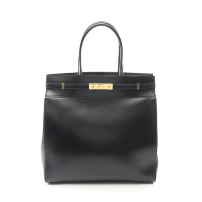 サンローランパリ SAINT LAURENT PARIS マンハッタン N/S トートバッグ バッグ レザー メンズ ブラック系 757302 0SX0W 【中古】