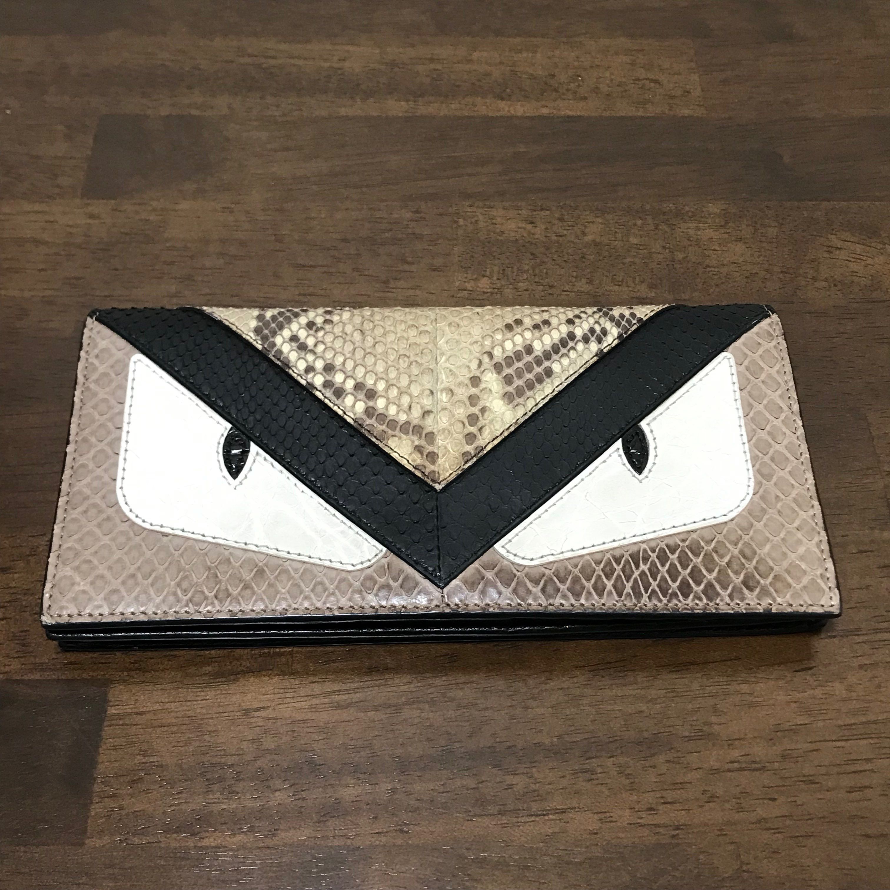 FENDI モンスター パイソンレザー 長財布 フェンディ