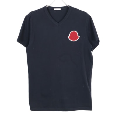 モンクレール 18年 MAGLIA SCOLLO A V シャツ L