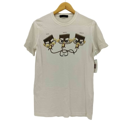 イタリア製 HEAR NO EVIL 三猿 プリント S/S Tシャツ【1142703783213】