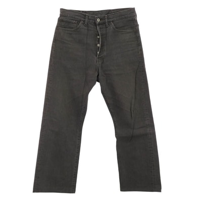 TENDERLOIN テンダーロイン デニムパンツ T-RIDERS セルビッチ シンチバック ボタンフライ ブラック デニム パンツ ブラック系 32【中古】