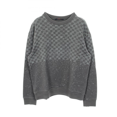 ルイ・ヴィトン LOUIS VUITTON ダミエスプレッドプリンテッド スウェット 衣料品 トップス コットン グレー メンズ グレー系 RM222M IHN HNY11W 【中古】