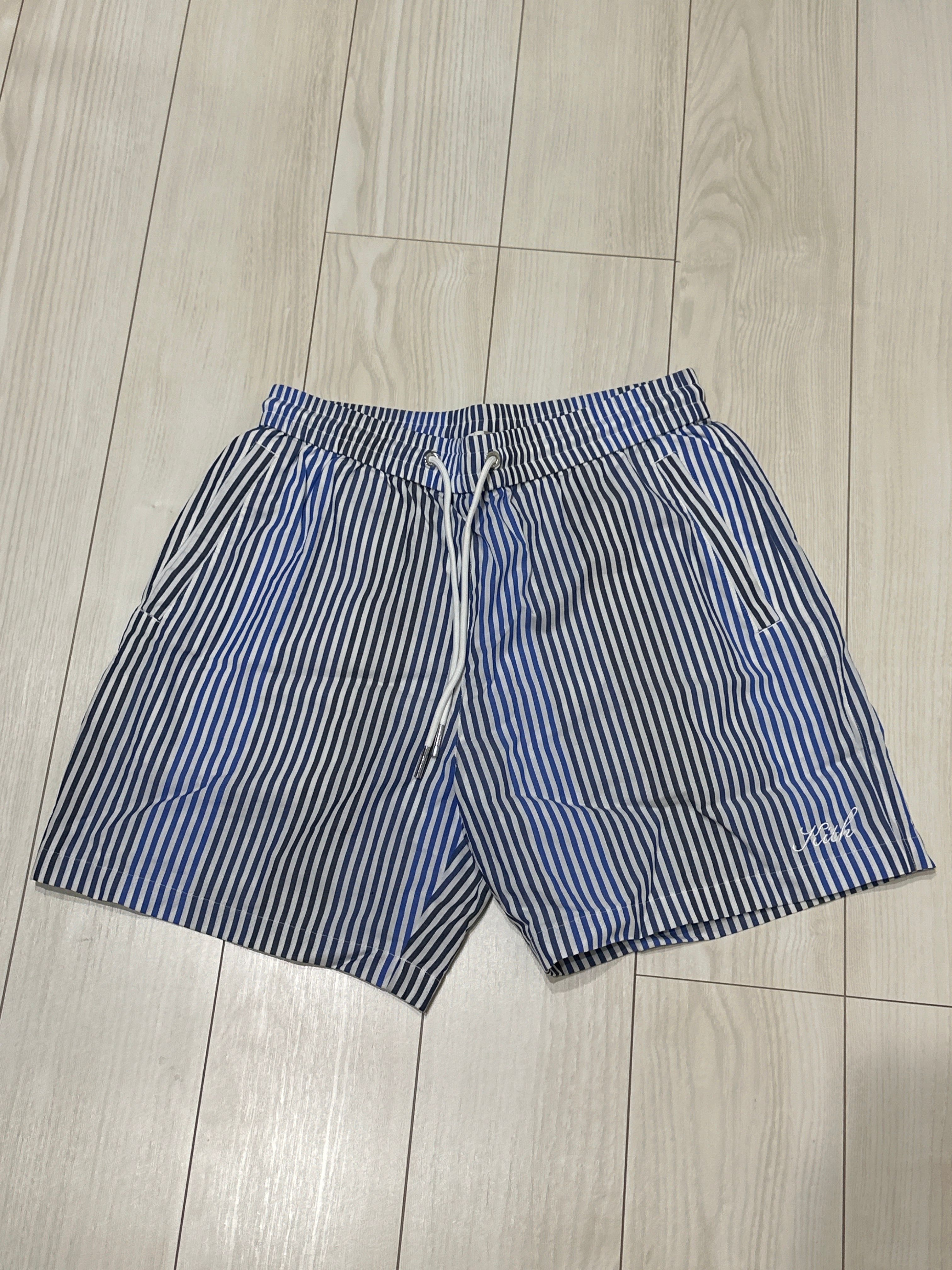Kith Striped Poplin Hardaway Short "Current"