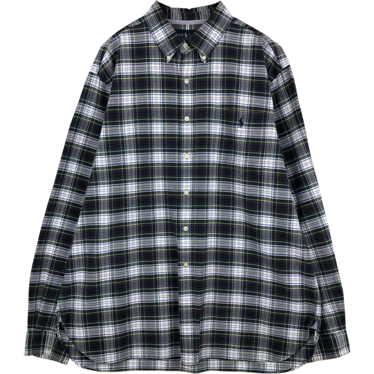 古着 ラルフローレン Ralph Lauren 長袖 ボタンダウンチェックシャツ メンズXL相当/eaa634842