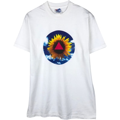 古着 90年代 ヘインズ Hanes 花柄 ひまわり柄 フォトTシャツ USA製 メンズM相当 ヴィンテージ/eaa654380