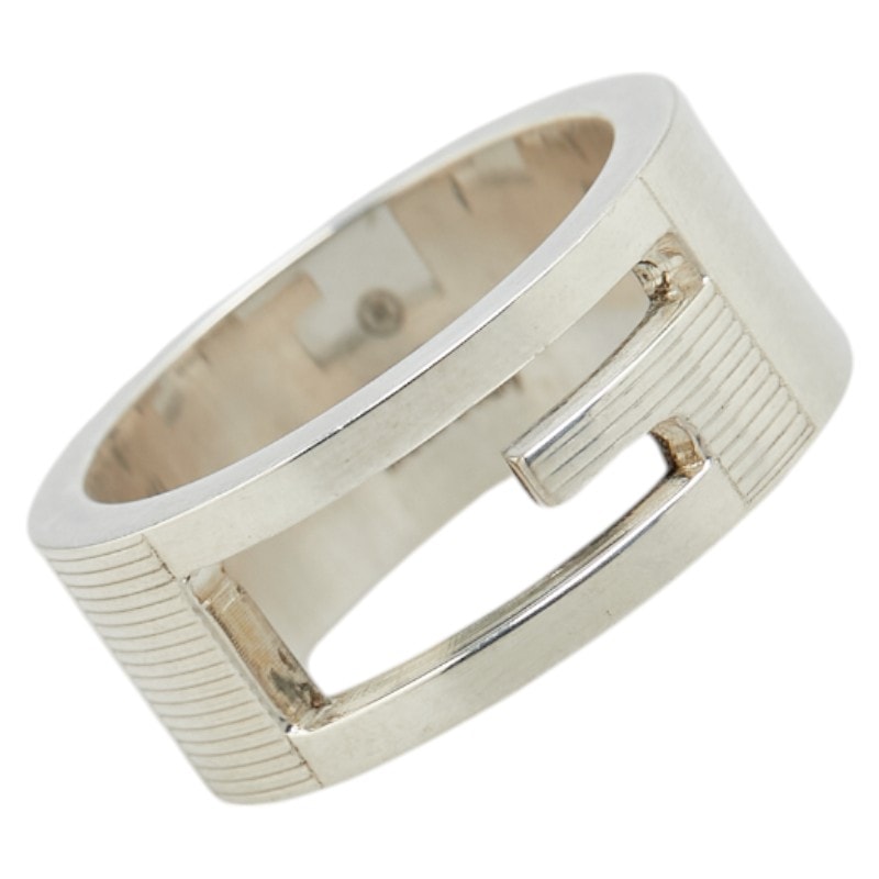 グッチ ブランデッドG リング 指輪 #9 SV925 シルバー レディース GUCCI 【中古】