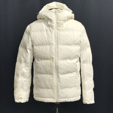 ユニクロ/UNIQLO★高比率90%/ダウンジャケット【メンズS/アイボリー/ivory】フーディー/ブルゾン/アウター/Coat/Jacket/Jumper◆cBH408