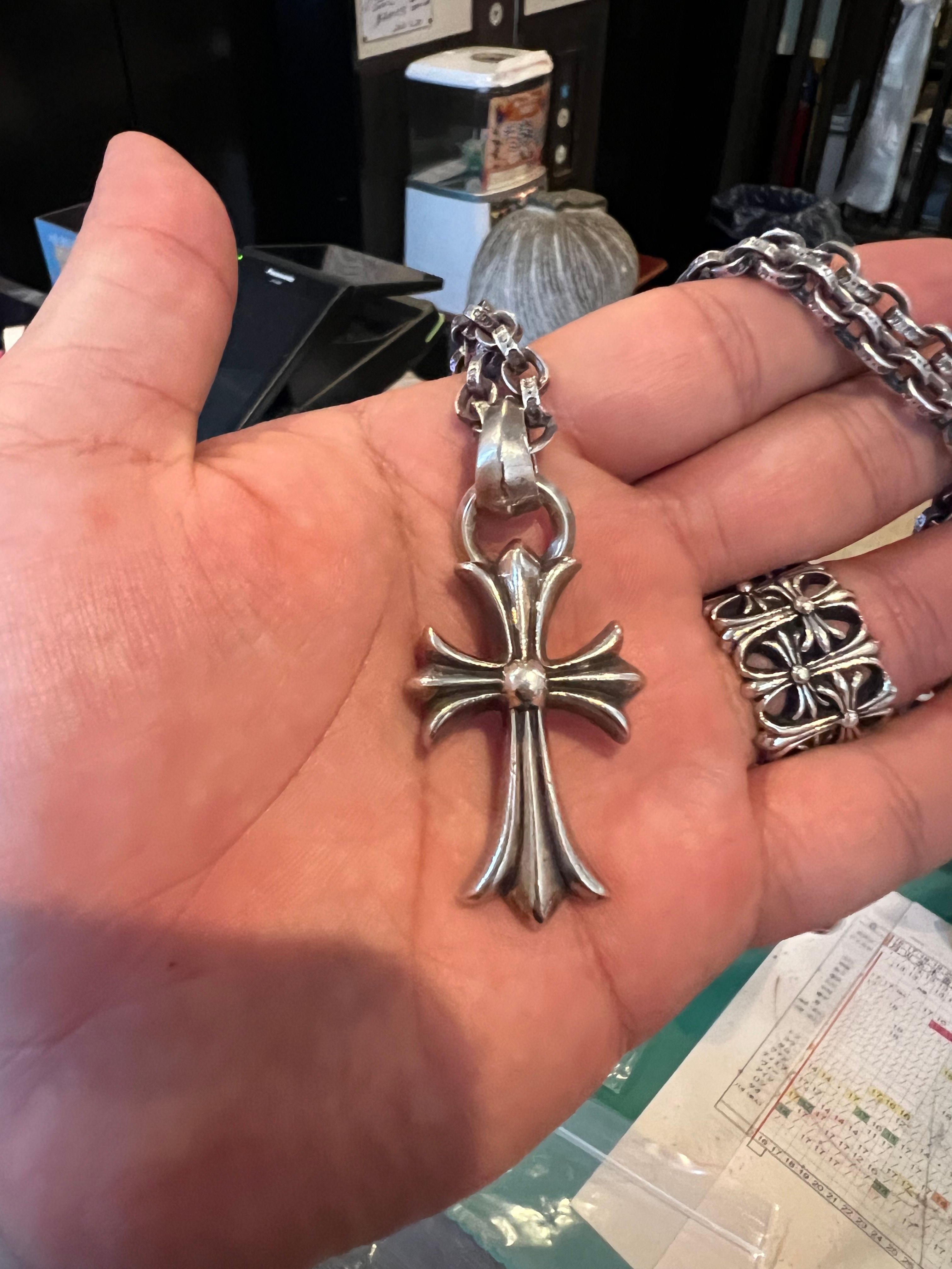 Chrome Hearts CH Cross Pendant Small / Plain Bail "Silver"