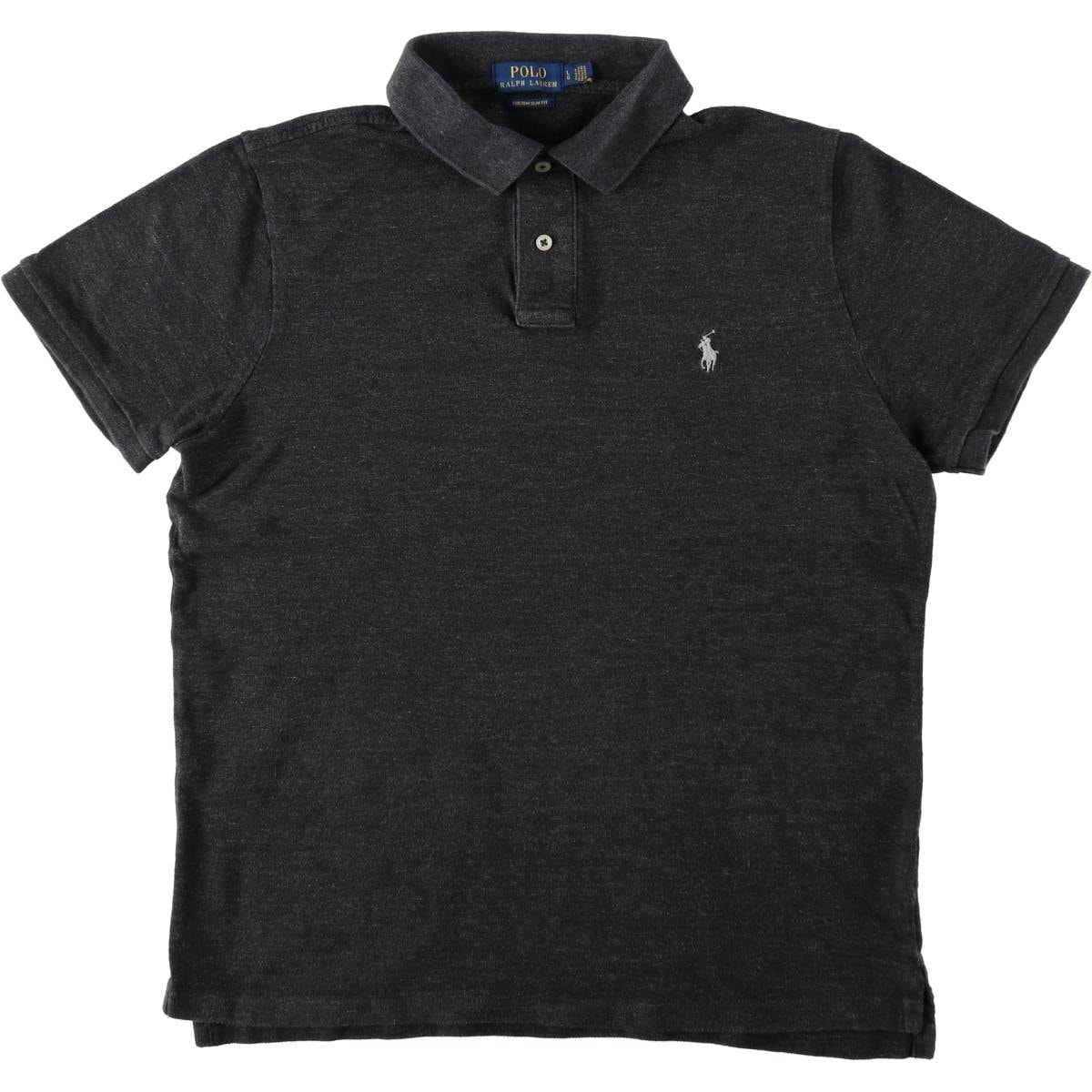 古着 ラルフローレン Ralph Lauren POLO RALPH LAUREN CUSTOM SLIM FIT 半袖 ポロシャツ メンズL相当/eaa654535