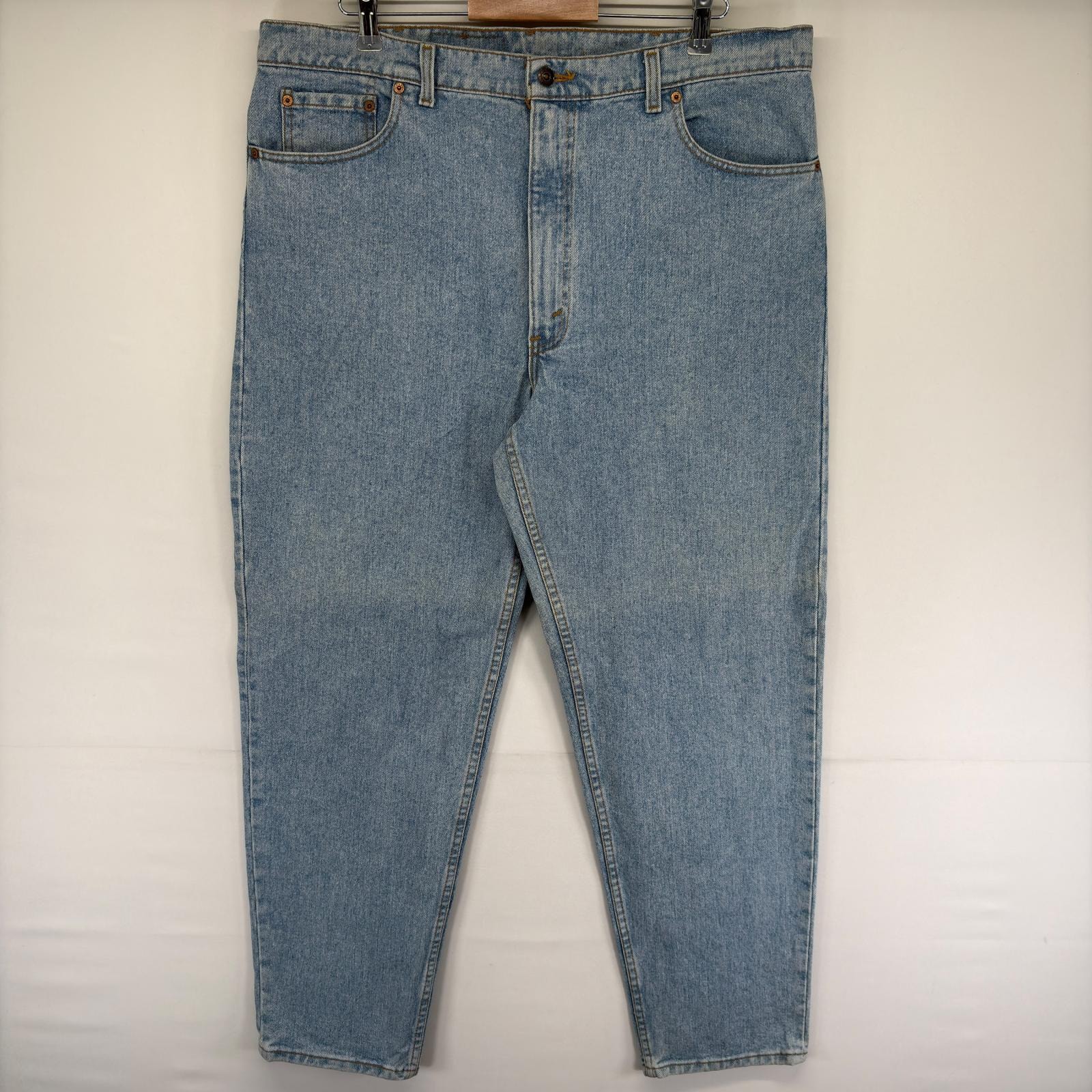 古着 90's/90年代 リーバイス Levi's USA製 デニム パンツ 550 ジッパーフライ 5ポケット テーパード W40×L32  ブルー系 メンズ