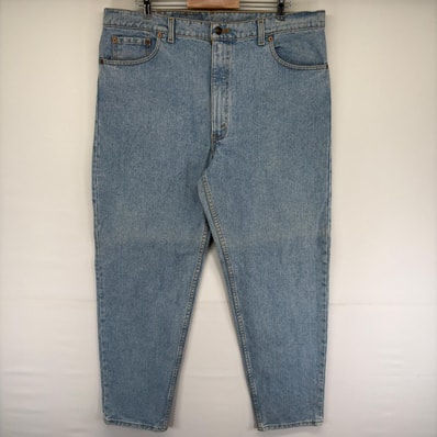 古着 90's/90年代 リーバイス Levi's USA製 デニム パンツ 550 ジッパーフライ 5ポケット テーパード W40×L32 ブルー系 メンズ