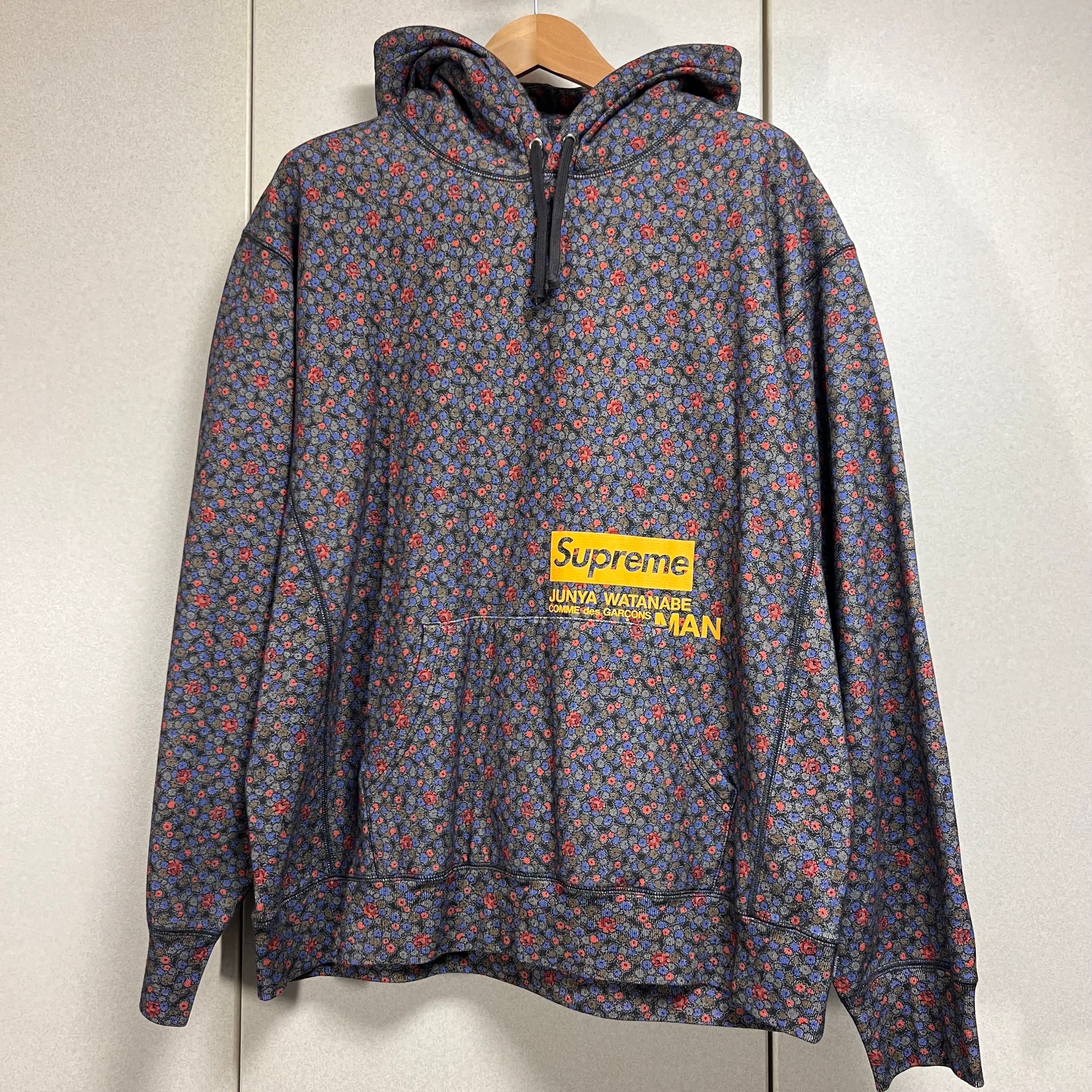 Supreme / JUNYA WATANABE COMME des GARCONS MAN Hooded Sweatshirt "Black Flowers"