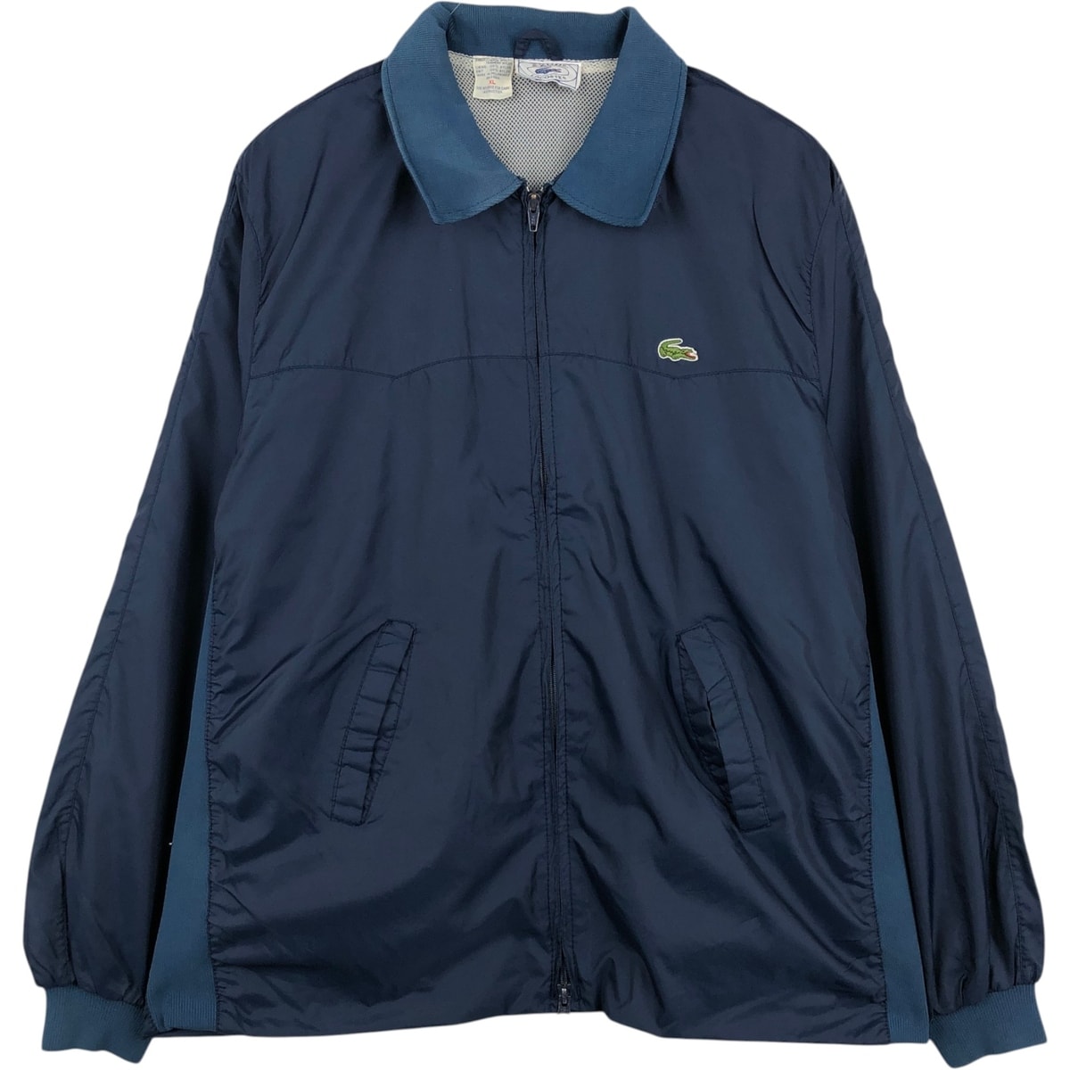 古着 70~80年代 ラコステ LACOSTE IZOD 襟付き ナイロンジャケット メンズXL相当 ヴィンテージ/eaa648904