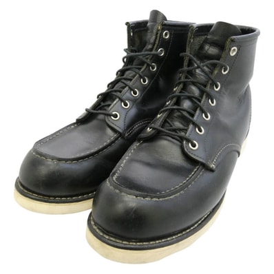 RED WING レッドウィング ブーツ 8130 IRISH SETTER MOC TOE BOOTS アイリッシュ セッター モックトゥ ブーツ ワークブーツ ブラック系 US10.5D【中古】