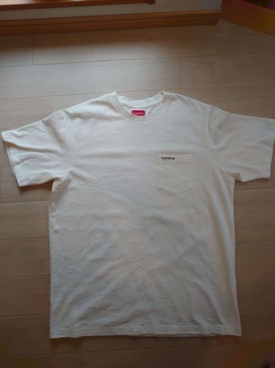 Supreme S/S Pocket Tee "White"(22SS)