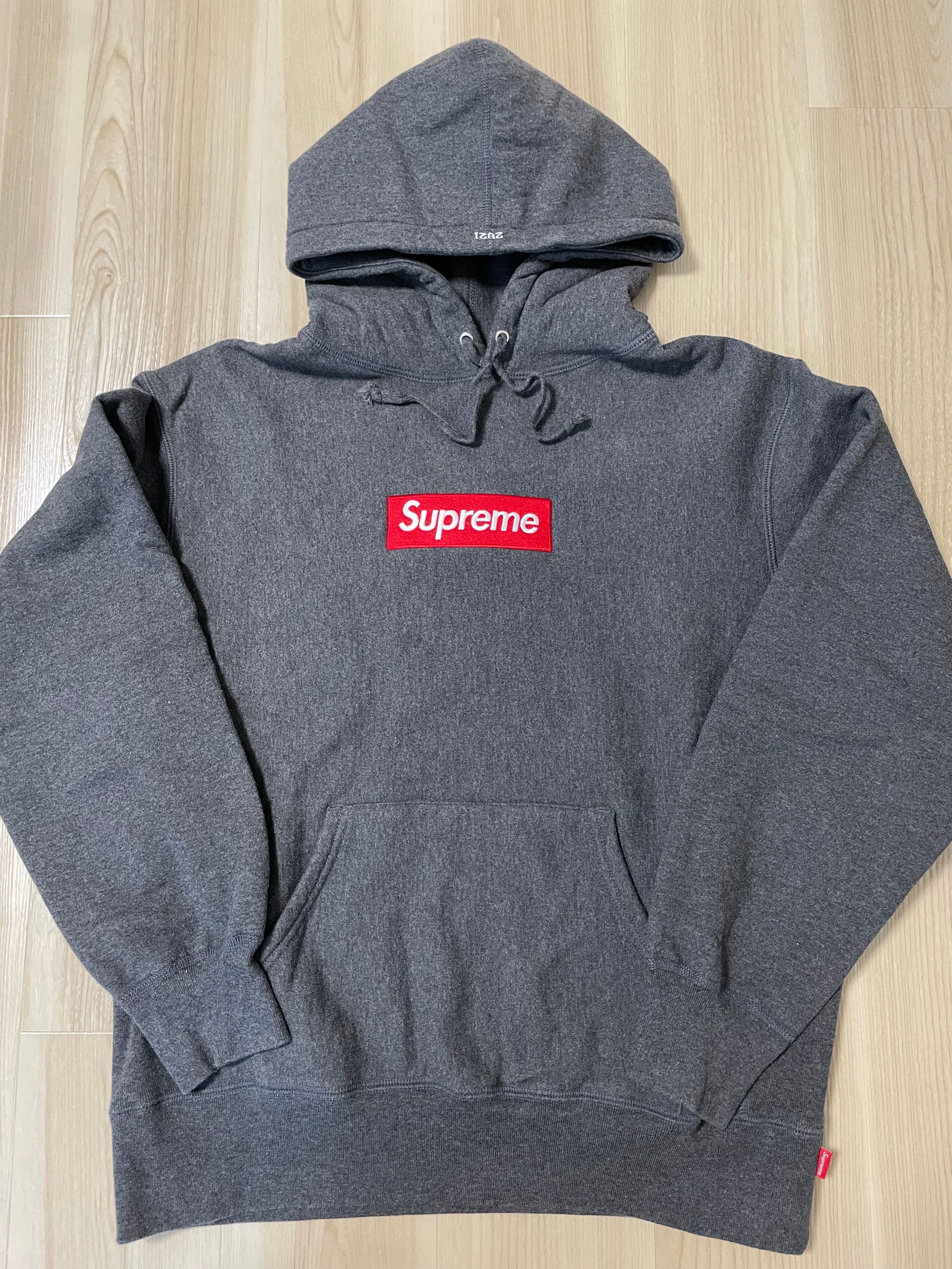Supreme Box Logo Hooded Sweatshirt "Charcoal" (21FW)