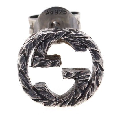 GUCCI Interlocking G Earrings In Silver
