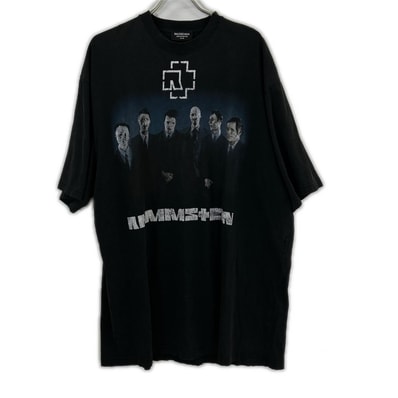 バレンシアガ xRammstein ラムシュタイン【国内正規】651795 ダメージ加工 半袖Tシャツ L