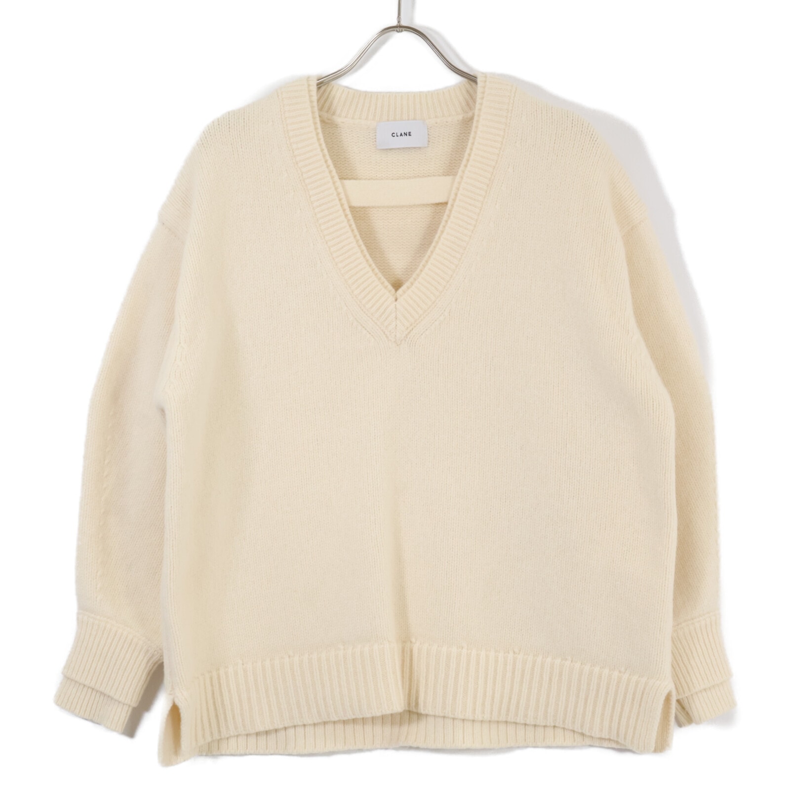 クラネ 17105-2442 24AW ベージュ 2WAY ネック オーバーニット 1