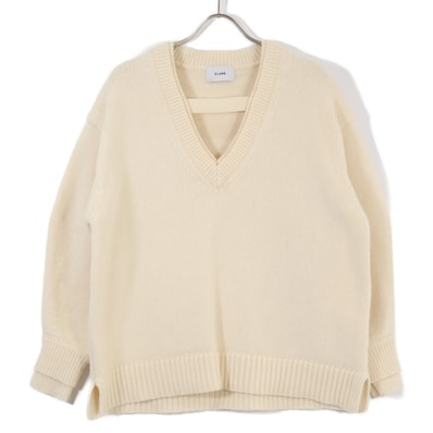 クラネ 17105-2442 24AW ベージュ 2WAY ネック オーバーニット 1