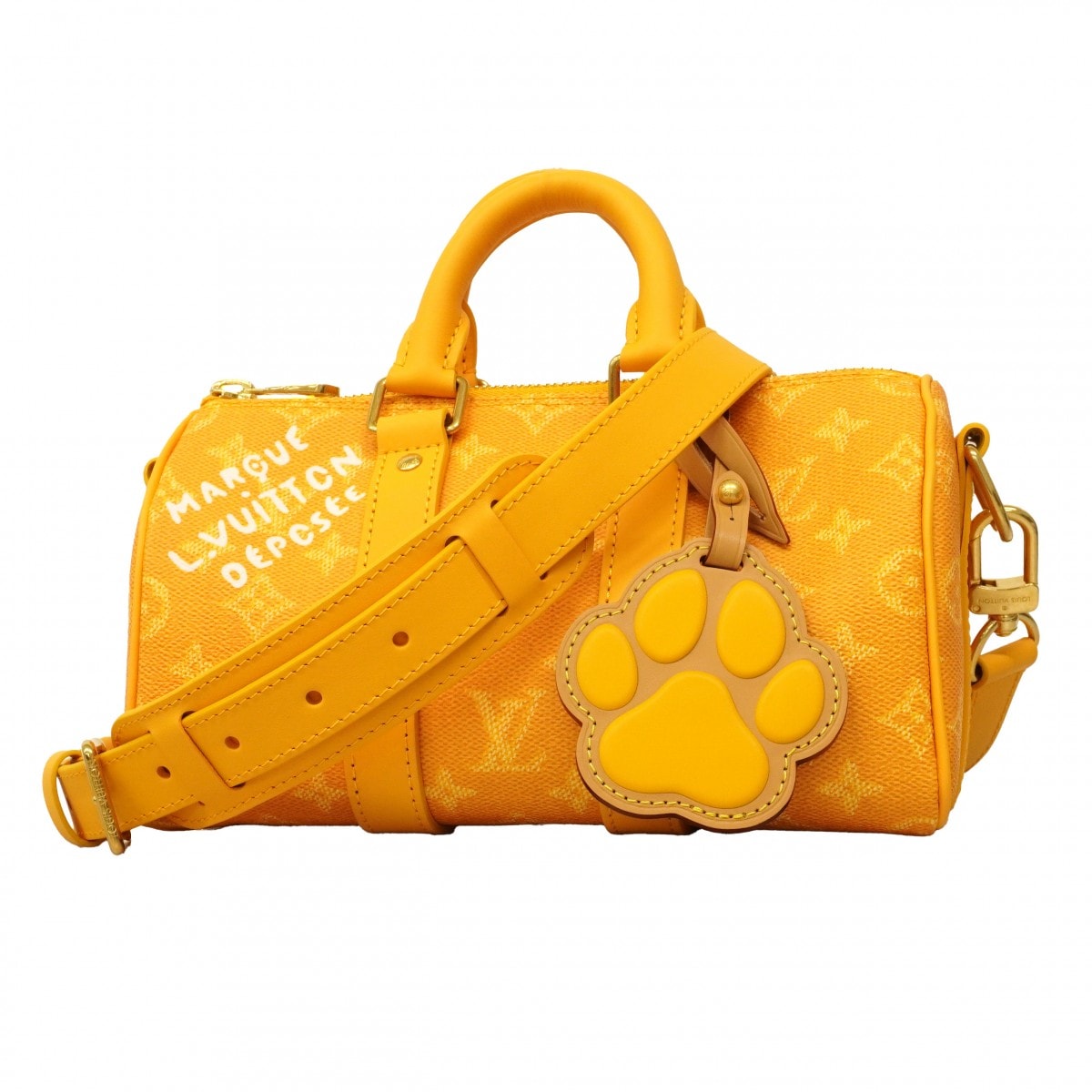 【6ce6504】ルイヴィトン ハンドバッグ モノグラム・ヘリテージ キーポルバンドリエール25 M13166 ジョーヌマット 2wayバッグ【中古】メンズ