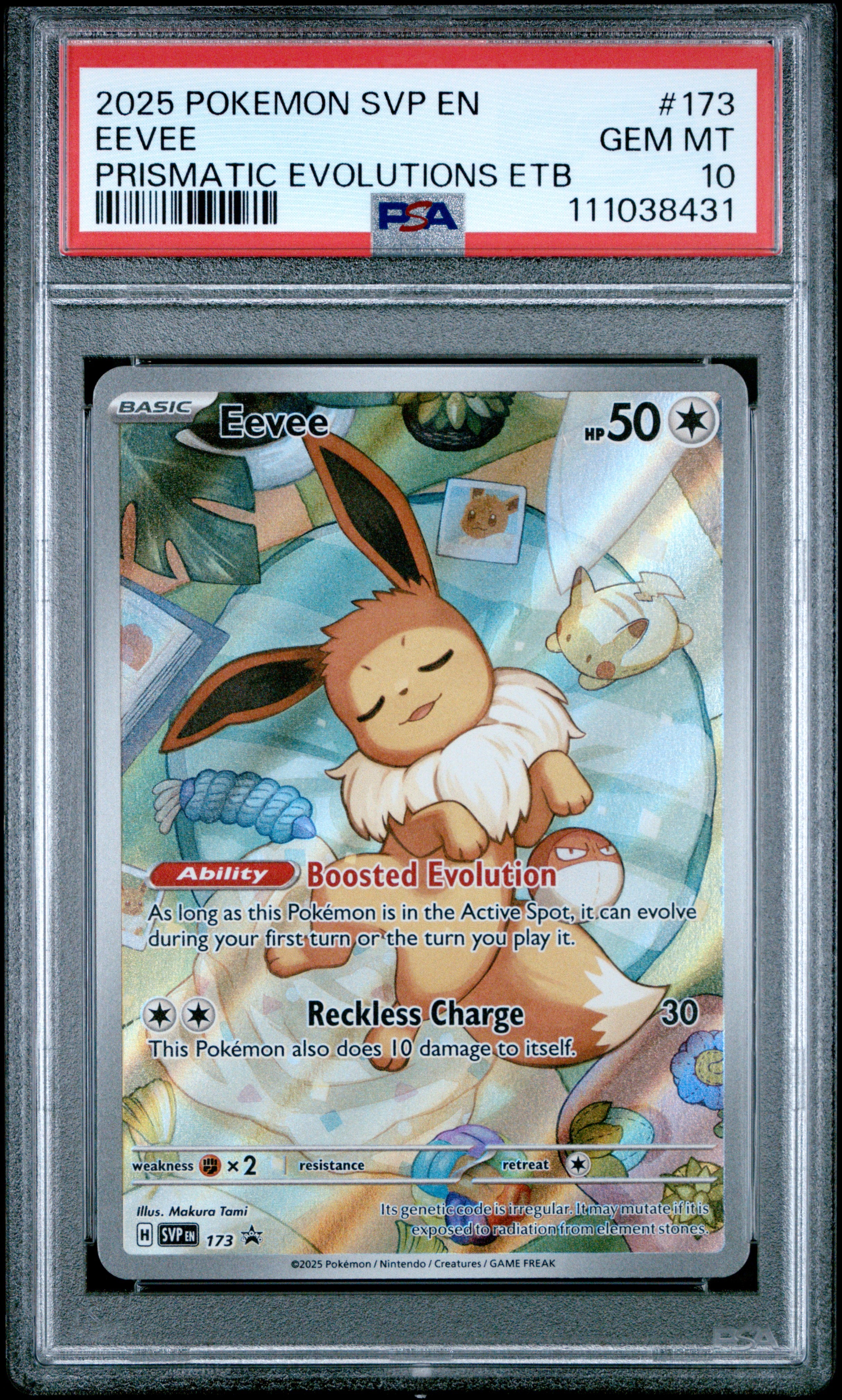 【PSA10】イーブイ 海外限定 プロモ プリズマティックエボリューションズ PSA10】イーブイ P [SVP EN 173]【英語版】(スカーレット&バイオレット