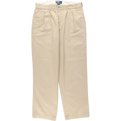 古着 ラルフローレン Ralph Lauren POLO by Ralph Lauren FORWARD PLEAT KEATING PANT ツータック チノパンツ メンズw34相当/eaa644122