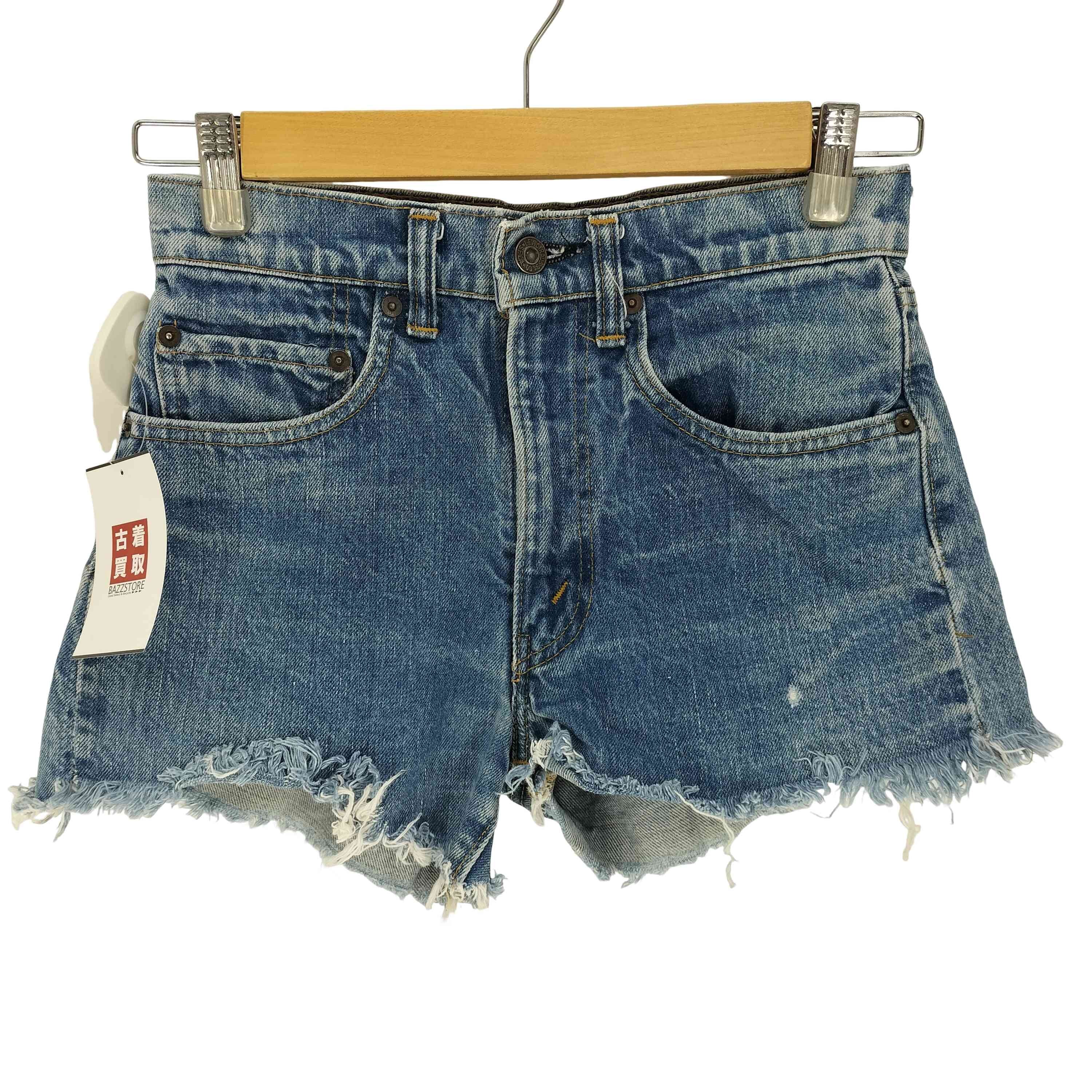 5刻印 ジップフライ デニム ショートパンツ【1141917066488】