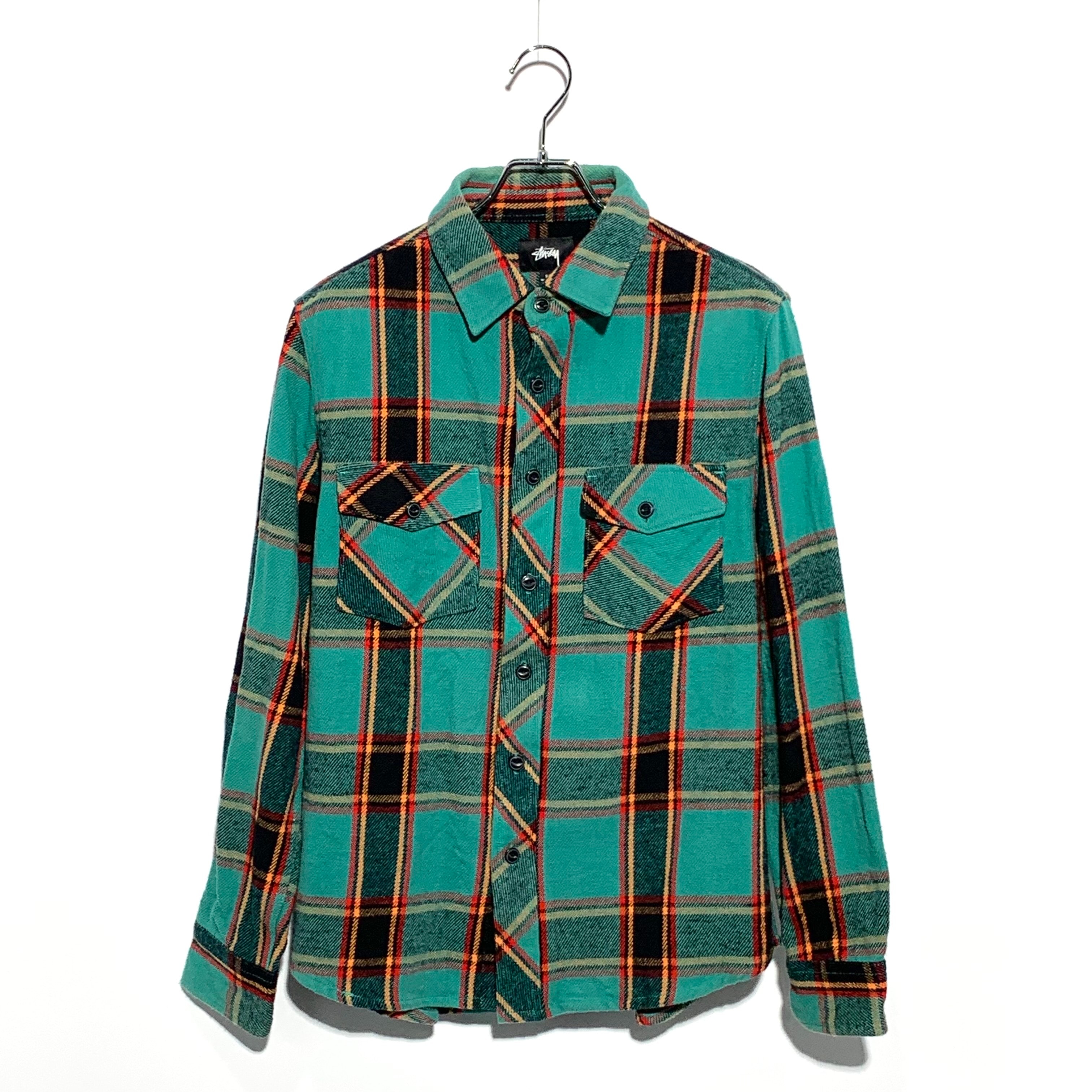 Stussy Ace Plaid L/S Shirt Green