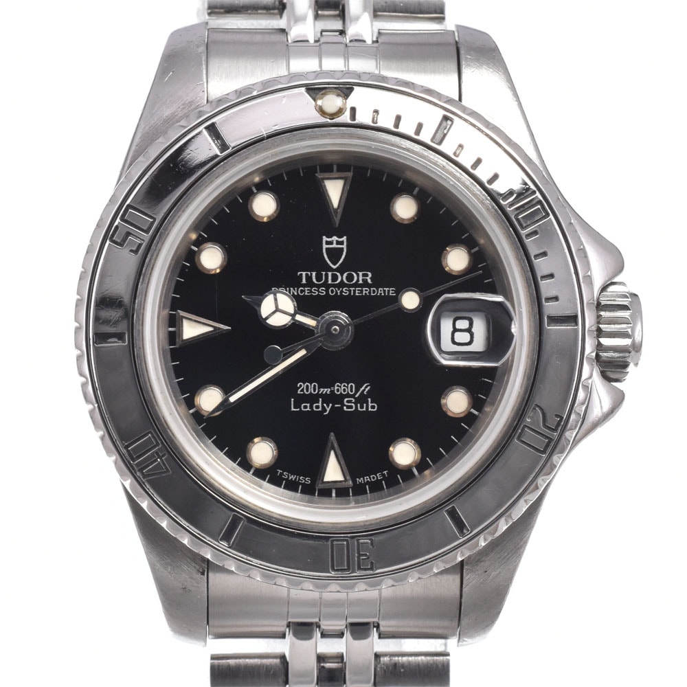 チューダー TUDOR 96090 オイスタープリンセス デイト レディサブ Cal.2691 自動巻き レディース 良品 内箱・保証書付き 腕時計 O#151231
