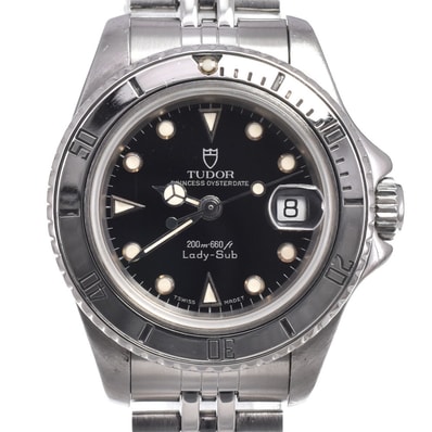 チューダー TUDOR 96090 オイスタープリンセス デイト レディサブ Cal.2691 自動巻き レディース 良品 内箱・保証書付き 腕時計 O#151231