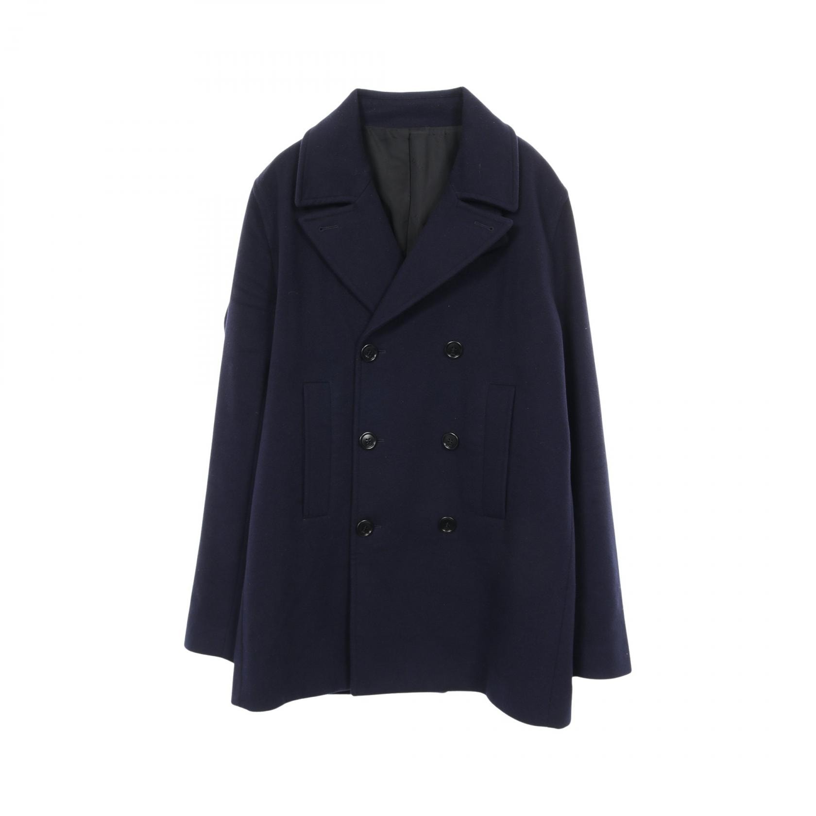 ディオール Dior ピーコート 衣料品 アウター カシミヤ メンズ ネイビー系 【中古】
