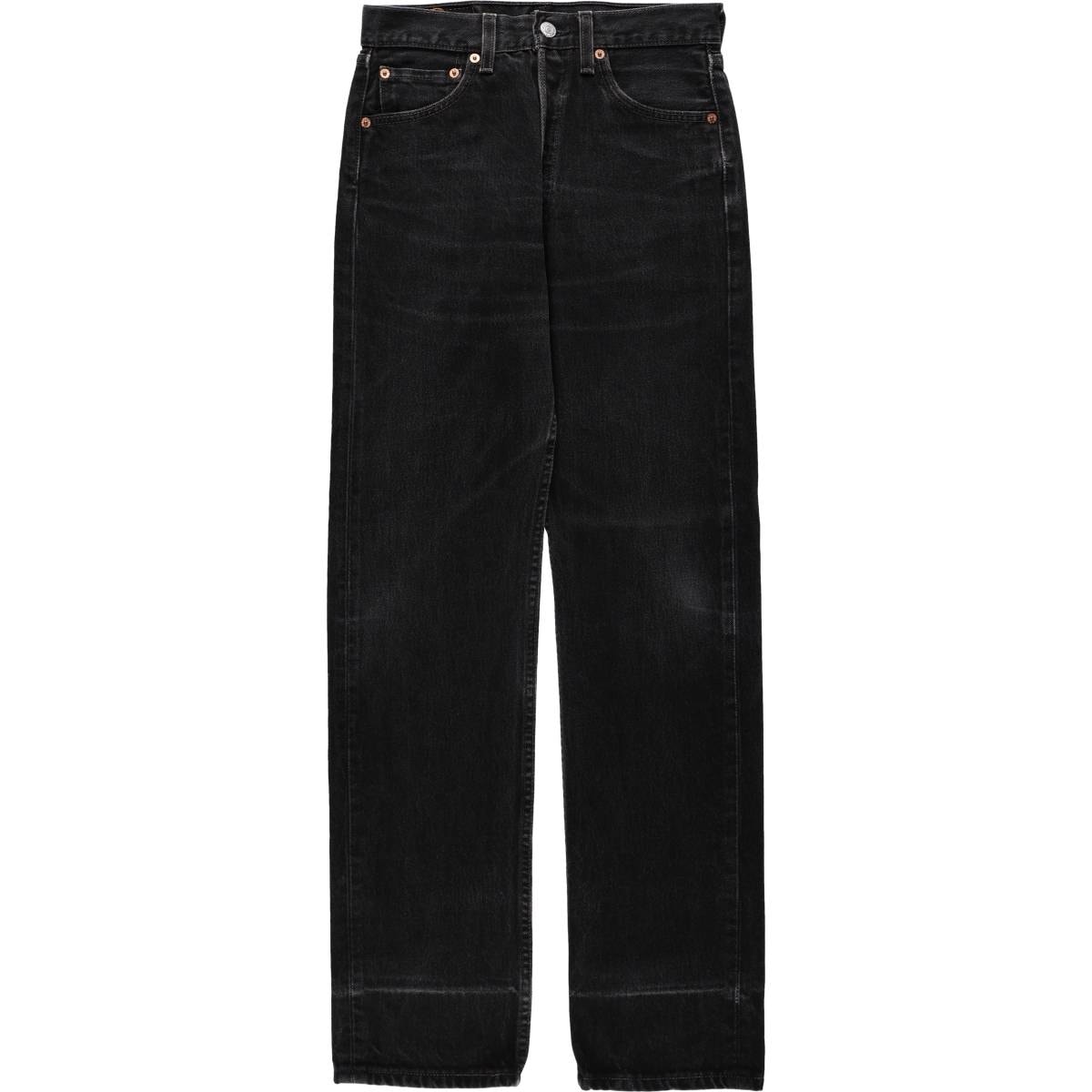 古着 90年代 リーバイス Levi's 501-0660 ブラックデニム ストレートデニムパンツ USA製 レディースL(w28)相当 ヴィンテージ/eaa655605