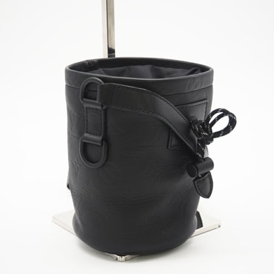 LOUIS VUITTON ルイ・ヴィトン シャドウ チョーク ナノ M44628 ショルダーバッグ ブラック カーフレザー レディース