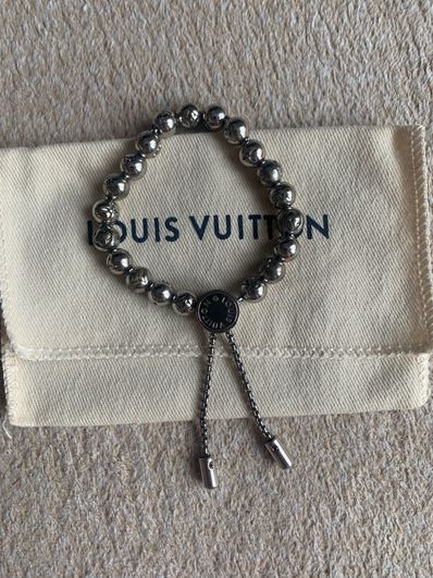 Louis Vuitton Pearl Monogram Bracelet "Silver"