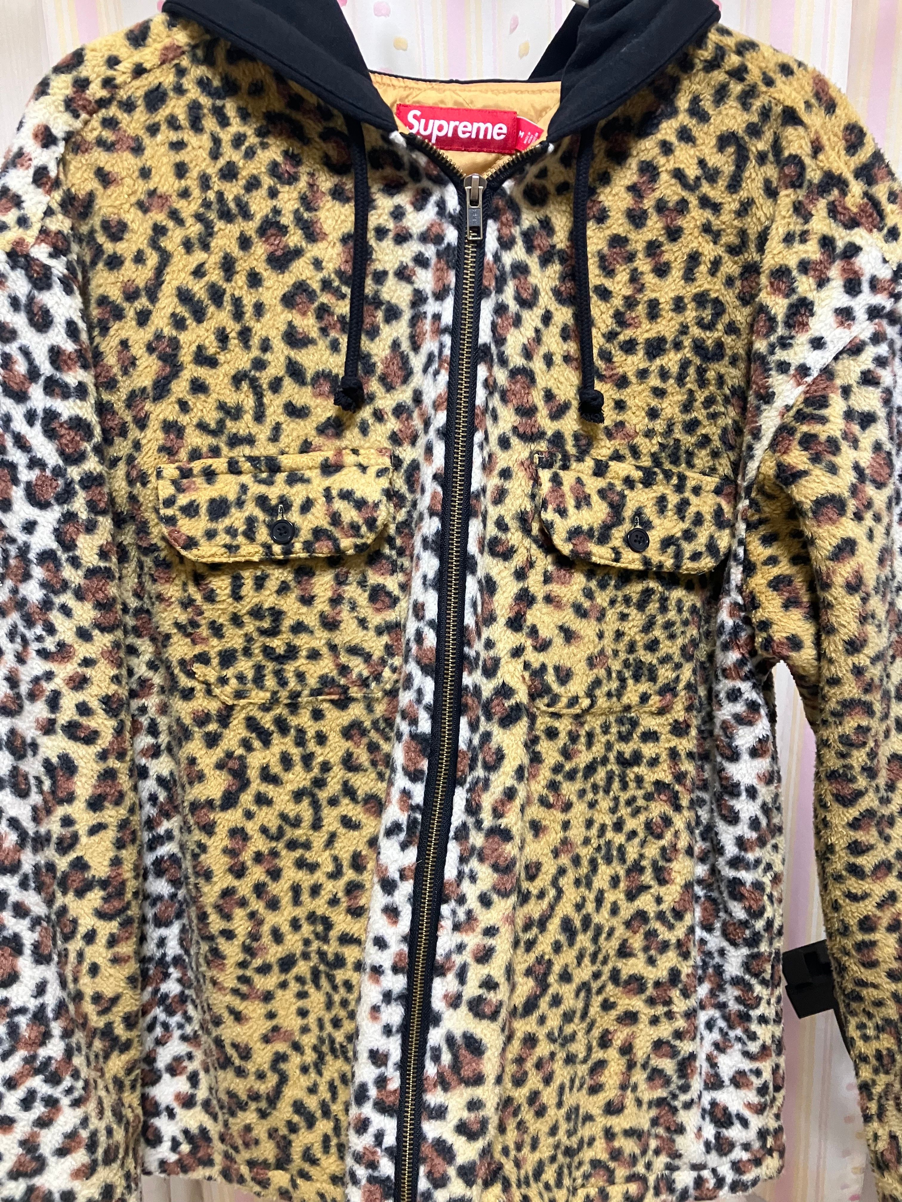 Supreme Fleece Zip Up Hooded Shirt 