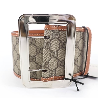 未使用品 グッチ ベルト ブラウン レディース 80-32 718505