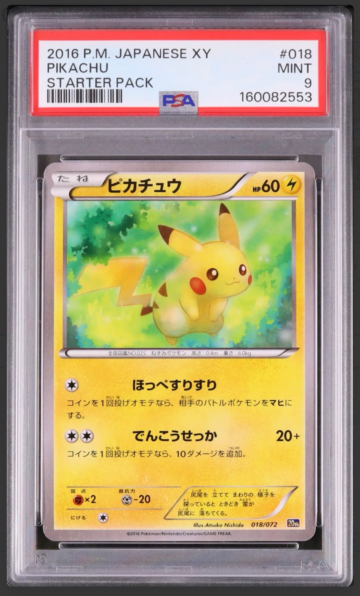 PSA10 ピカチュウ 2016 スターターパック ポケモンカード 20th PSA10