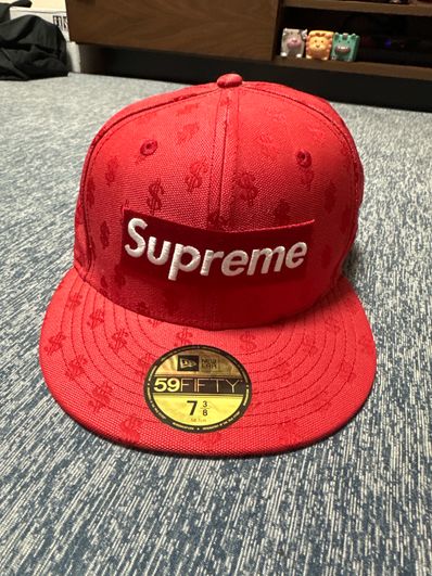 Supreme Monogram Box Logo New Era "Red"