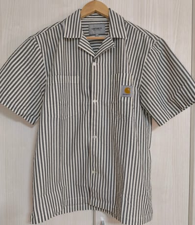 Carhartt WIP S/S Leavel Shirt "Leavel Stripe/Black/Wax"