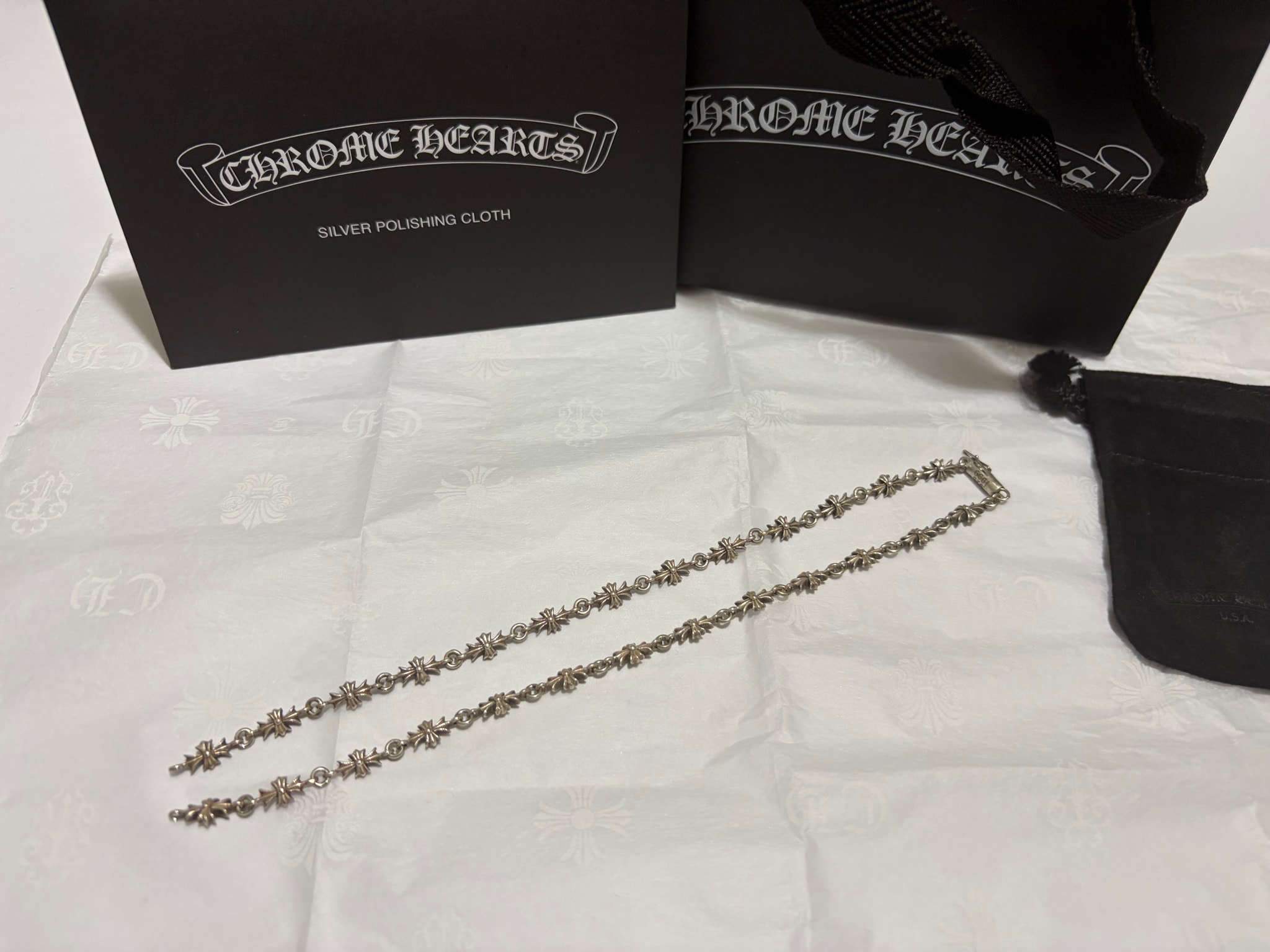 Chrome Hearts Tiny E CH Plus Necklace "Silver"