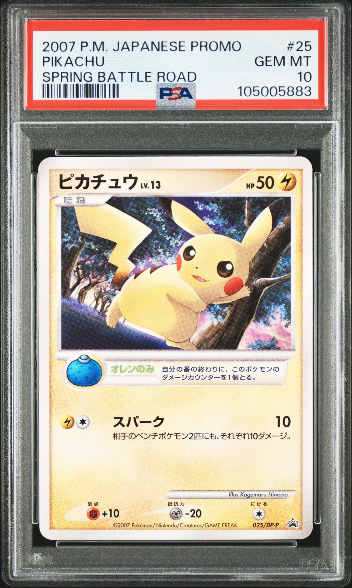 ピカチュウLV.13 [DP-P 025](プロモーションカード「バトルロード スプリング★2007 予選参加賞 / ポケモンチャレンジひろば 2008/11」)