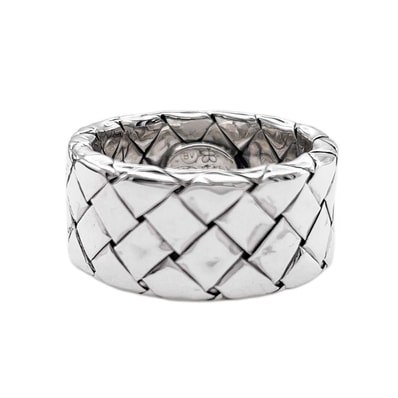 BOTTEGAVENETA ボッテガヴェネタ イントレチャート リング・指輪
SV925 8.5号 シルバー 新品仕上済 ユニセックス
【中古】
