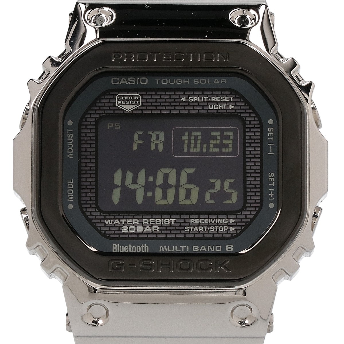 ジーショック 【美品】GMW-B5000BT-1JF FULL METAL 5000 SERIES マルチバンド6 タフソーラー電波