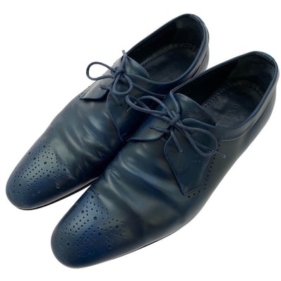 LOUIS VUITTON ルイ・ヴィトン その他靴 FD0193 パンチング レザー ビジネス シューズ レース アップ 革靴 みどりみかがったブルー系 UK7【中古】