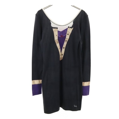 未使用 Paul+ Paul Smith ポールプラス ポールスミス 日本製 長袖 カットソー M チャコールグレー ロンT