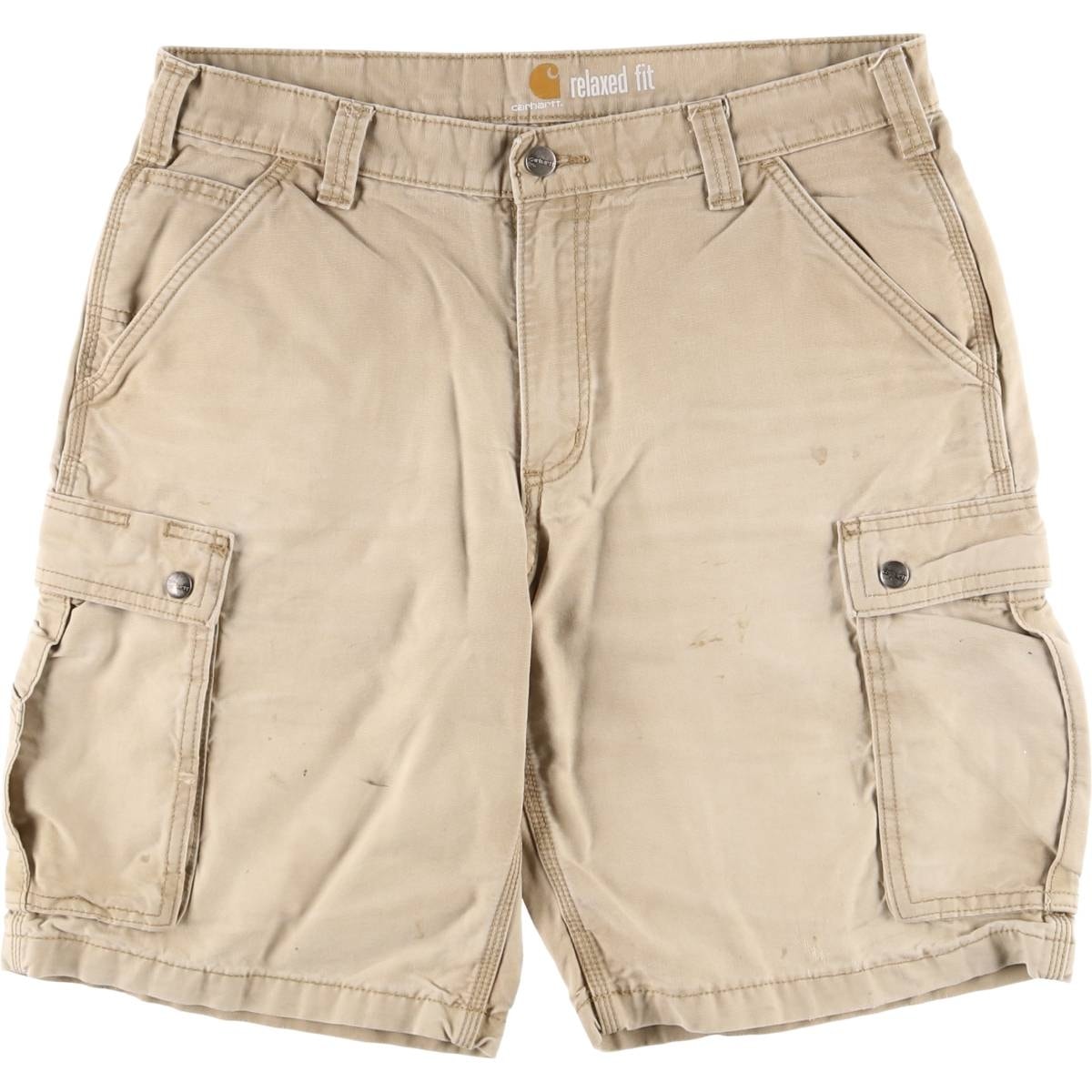 古着 カーハート Carhartt RELAXED FIT ダック カーゴショーツ ショートパンツ メンズw34相当/eaa557982